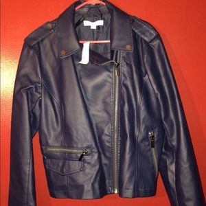 SOLD SOLD New York & Company Moto Jacket in Navy